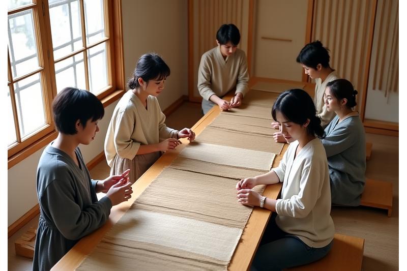 少人数制のワークショップで参加者が熱心に作業する様子